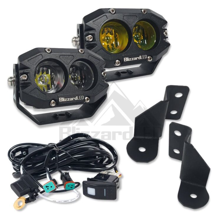 2013-2022 Polaris Ranger 4" 60w PERF4030 A-Pillar Light Kit