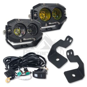 2014-2022 Polaris RZR 4" 60w PERF4030 A-Pillar Light Kit
